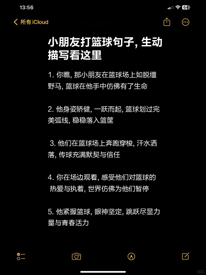 篮球训练坚持的句子